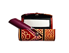 Handcrafted Leather Lipstick Case with Mirror