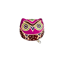 Genuine Leather Coin Purse  Owl Design