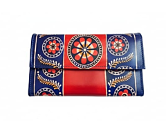 Genuine  Leather Shantiniketan Clutch Bag purse