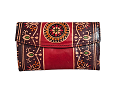 Genuine  Leather Shantiniketan Clutch Bag purse