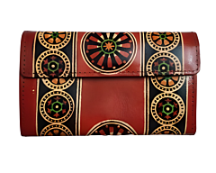 Genuine  Leather Shantiniketan Clutch Bag purse