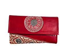 Genuine  Leather Shantiniketan Clutch Bag purse