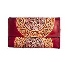 Genuine  Leather Shantiniketan Clutch Bag purse