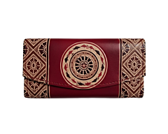 Genuine  Leather Shantiniketan Clutch Bag purse