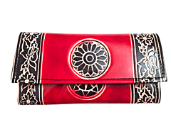 Genuine  Leather Shantiniketan Clutch Bag purse