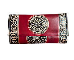 Genuine  Leather Shantiniketan Clutch Bag purse