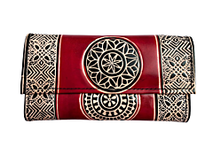 Genuine  Leather Purse | Maroon