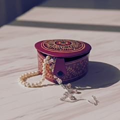 Genuine  Leather Handcrafted Jewelry Box 