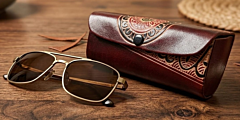 Handcrafted Leather Sunglass Case 
