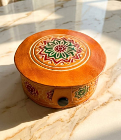 Genuine Leather Handcrafted Jewelry Box 