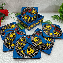 Do matsya painting Coaster