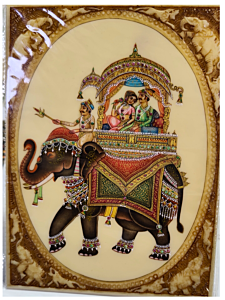 Handmade Miniature Painting | Royal Procession Scene