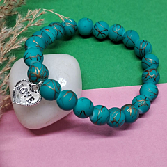 Handcrafted Beaded Turquoise Bracelet