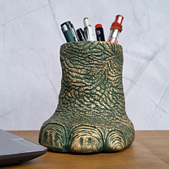Handmade Elephant-Foot Pen Holder