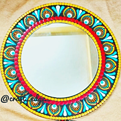 Azure Bloom Dot Mirror