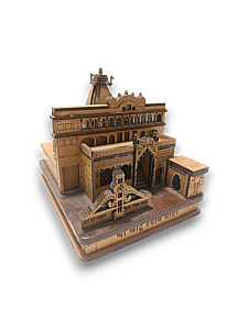 Miniature Shri Khatu Shyam Mandir  A Divine Presence in Your Space Engineered Wood Home Temple 