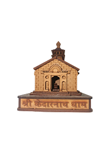 Shri Kedarnath Dham Sacred Miniature Wooden Temple Engineered Wood Home Temple