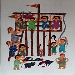 Handmade Gond Painting without frame