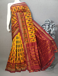 ikkat madthas desinged saree