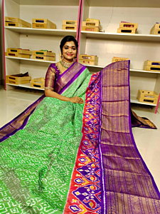 kanchi pattu ikkat weaving saree