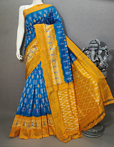 ikkat single weaving saree 