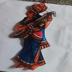 Handmade Wall Hanging Saraswatiji  A Symbol of Wisdom