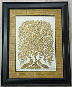 KALAMKARI MINIATURE PAINTING- TREE OF LIFE