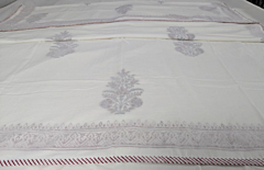 Karushilpam Hand Block Printed Cotton Dohar | Traditional Motifs