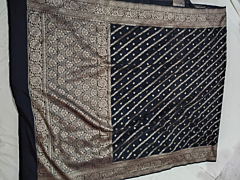 Black Chiffon Banarsi Saree