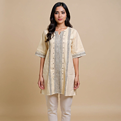 Handmade Pattu Design Kurta