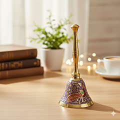 Colorful Brass Meenakari Bells | Spiritual & Decorative Hanging Bells