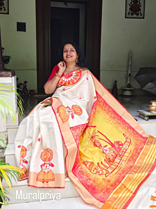 MURAL PAINTED SAREE
