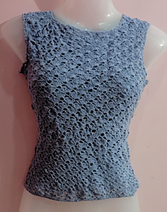 Crochet Top | Grey