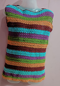 Handwoven Crochet Top | Multi