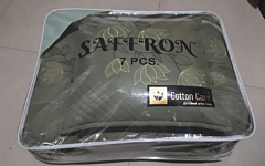 Embroidery & Quilted Bedding Set | 7 Piece