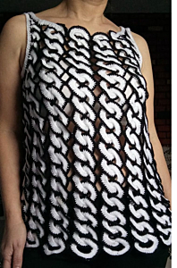 Crochet Top | Black & White