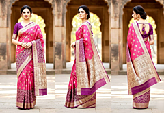 Pure Banarasi Handloom Katan silk HH