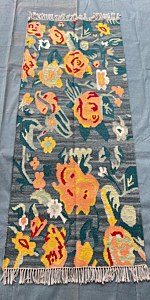 Hand-woven Panja Durry Kilims I 3x5 feet