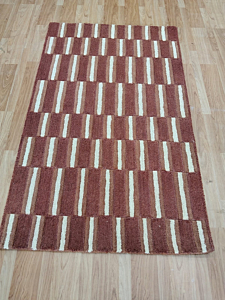 Hand Tufted Brown Stripe Rug | Modern Geometric Area Rug | Wool Tufted Carpet for Living Room Bedroom hallway Decoration