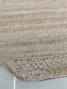 Hand Tufted Wool Rug | Irregular Shape Handmade Carpet | Minimalist Living Room Rug | Contemporary Home Decoration