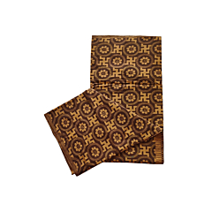 Handloom Cotton Bedsheet Single Brown