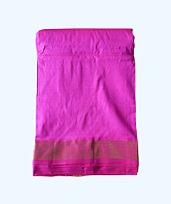 Rose Colour Dhothi and Angavastram Set