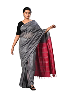 Bhagalpuri Kota Staple Saree for Women with Running Blouse Piece | Stripe Design | Kota Staple Viscose Material