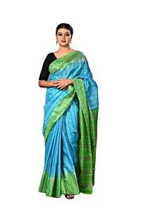 Bhagalpuri Kota Staple Saree for Women with Running Blouse Piece | Stripe Design | Kota Staple Viscose Material