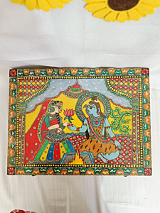 Shiv Parvati  Madhubani Bangal Box 