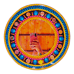 Celestial Bloom Dot Mirror