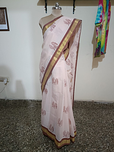 hand block print saree