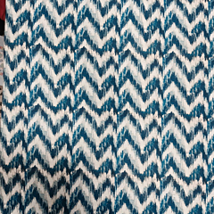 Tantu Indigo Ikat Fusion Handloom Fabric