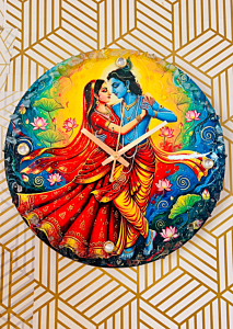 Celestial Raas Wall Clock 