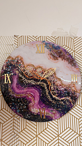 Amethyst Majesty Wall Clock Big